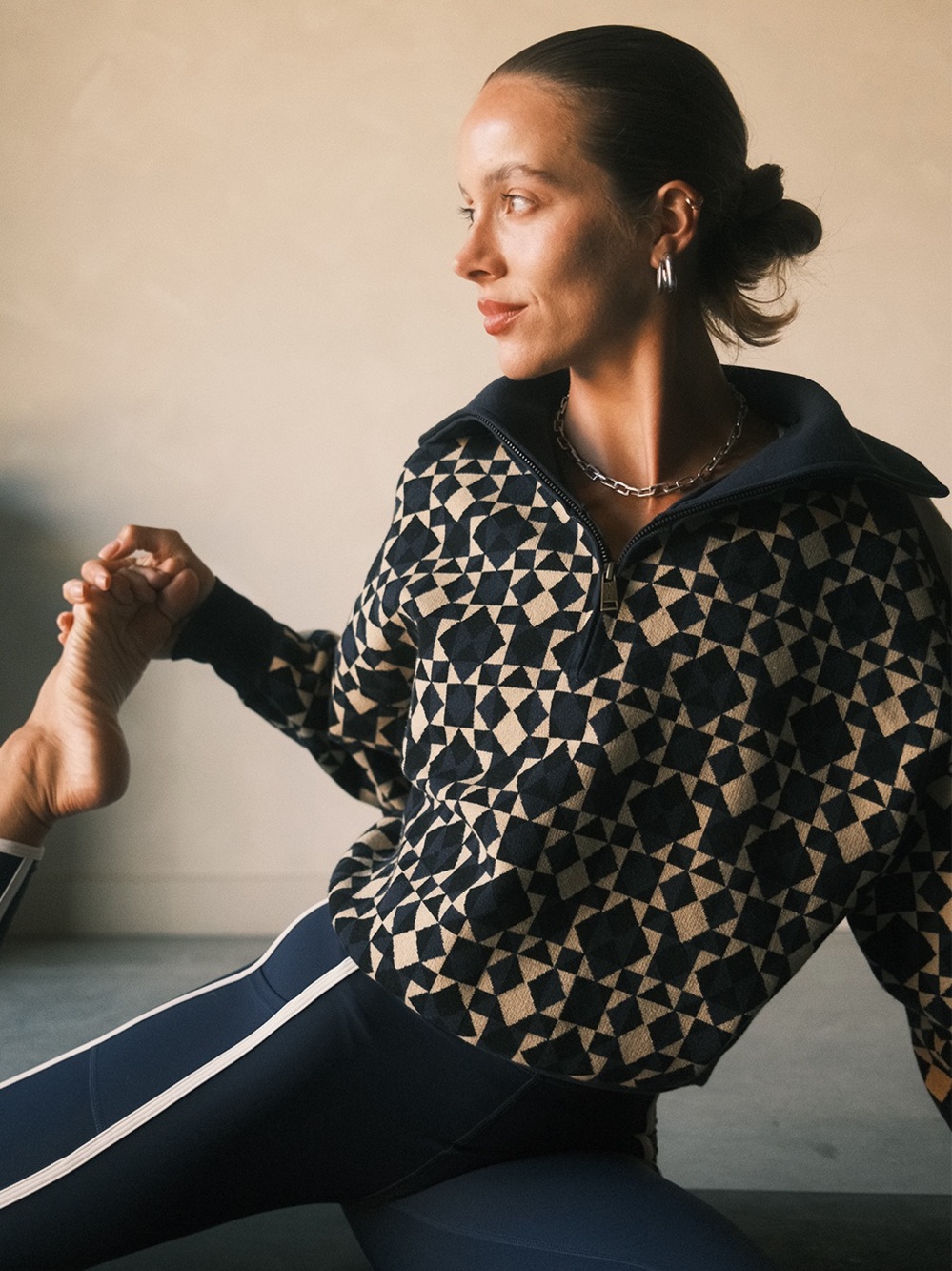 NWT The Upside Cosmo Kairo half zip knit pullover